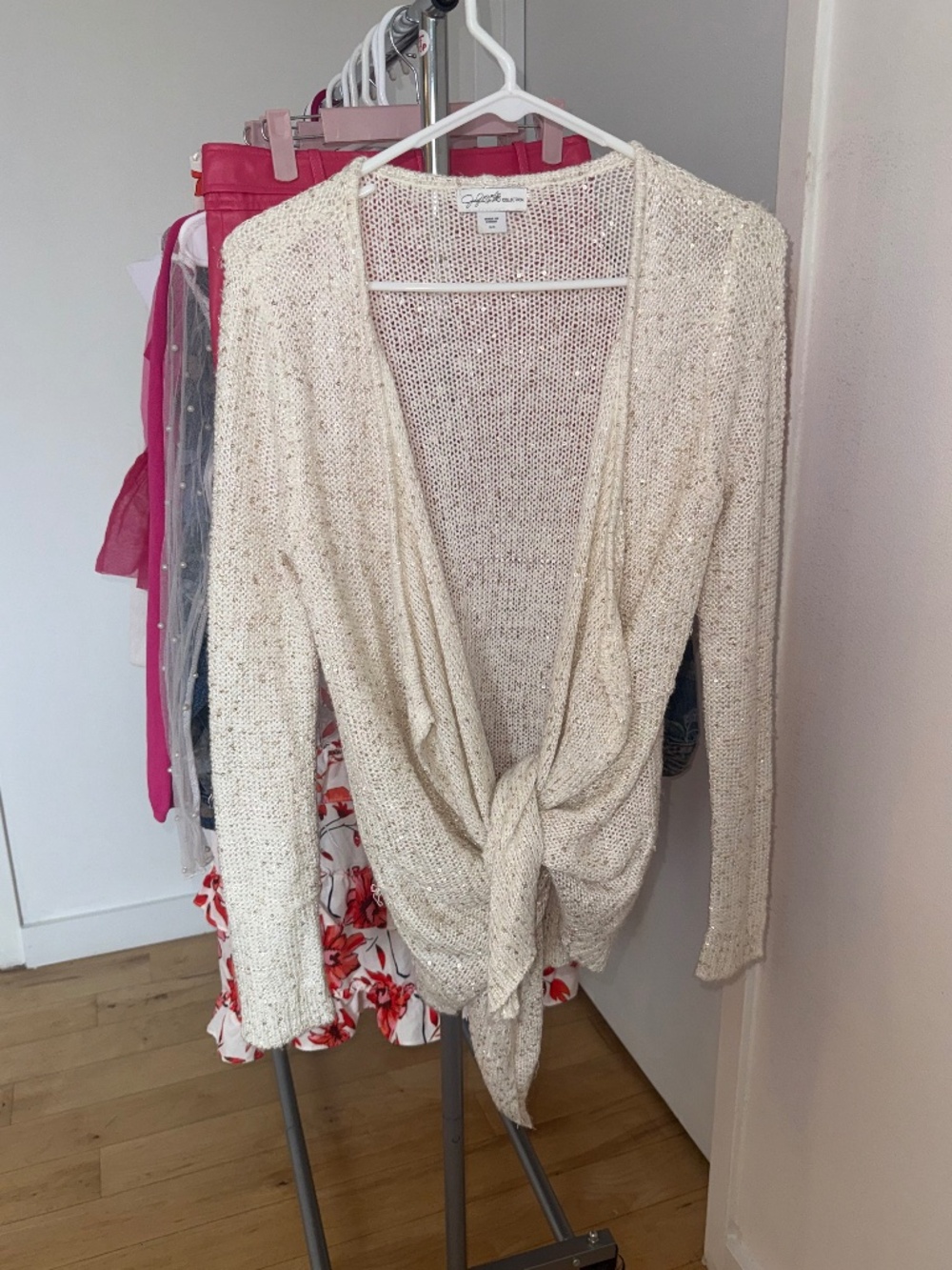 Gold & Cream Sequin Sweater